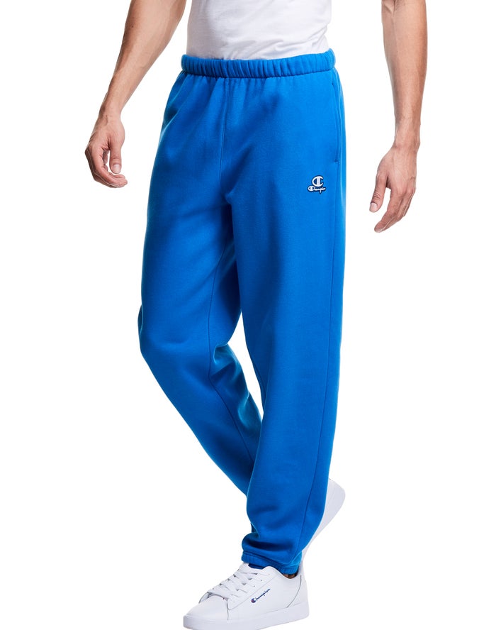 Champion Classic Fleece Embroidered Logo Broek Heren - Blauw - Belgie 4712WUHIP